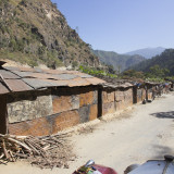 Indian shanties for road workers