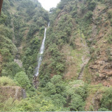 Waterfall beside the road