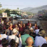 Loaded truck to the Temple