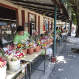 Flower sales at the cemetery