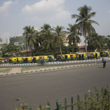 Tuk Tuk's waiting for work to finish.