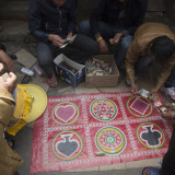 The street gambling game.